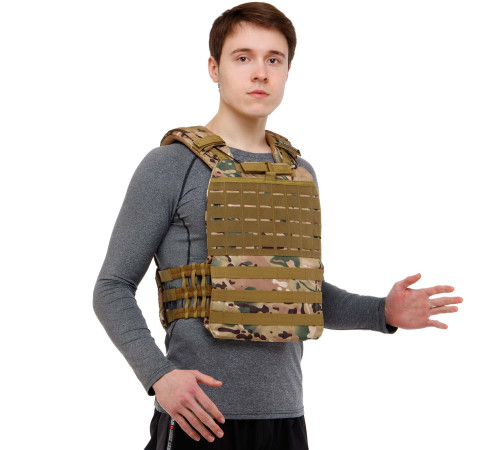 Плитоноска жилет тактический с системой быстрого сброса TACTICAL VEST Zelart 10кг цвета в ассортименте