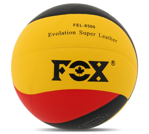 М'яч волейбольний FOX GERMANY №5 PU чорний-червоний-жовтий
