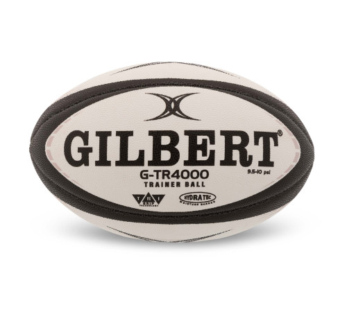 М'яч для регбі дитячий MINI GILBERT розмір 1 білий-чорний