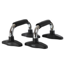 Упори для віджимань 2штуки Zelart PUSH-UP BAR 25,3x16x14см хром