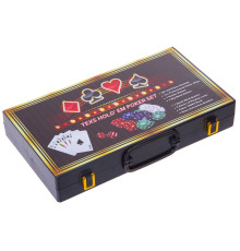 Набір для покеру у пластиковому кейсі Texas Holdem Poker set SP-Sport 300 фішок
