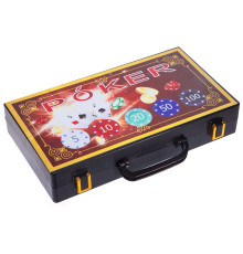 Набір для покеру у пластиковому кейсі Poker game set Poker game set SP-Sport 200 фішок