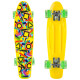 Пенні борд Penny Board круїзер пластиковий з колесами які світяться FISH жовтий