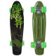 Пенні борд Penny Board круїзер пластиковий з колесами які світяться FISH зелений