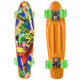 Пенні борд Penny Board круїзер пластиковий з колесами які світяться FISH персиковий