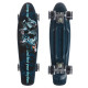 Пенні борд Penny Board круїзер пластиковий з колесами які світяться FISH темно-синій