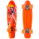 Пенні борд Penny Board круїзер пластиковий з колесами які світяться FISH помаранчевий