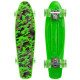 Пенні борд Penny Board круїзер пластиковий з колесами які світяться FISH оливковий