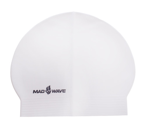 Шапочка для плавания латексная для взрослых MadWave SOLID цвета в ассортименте