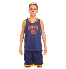 Форма баскетбольна дитяча NBA клуб Cleveland Cavaliers 23 M-2XL синій-жовтий