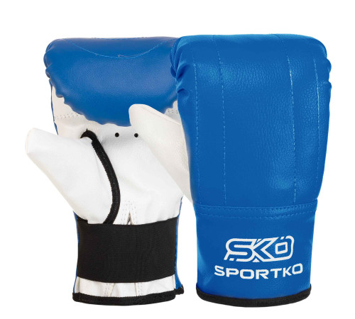 Снарядні рукавички-млинці для боксу штучна шкіра SPORTKO UR розмір S-XL кольори в асортименті