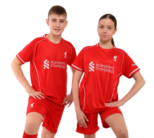 Форма футбольна дитяча із символікою футбольного клубу LIVERPOOL домашня 2025 SP-Sport 20-30 червоний