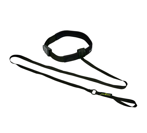 Пояс с тросом MadWave BELT TRAINER длина-2м черный