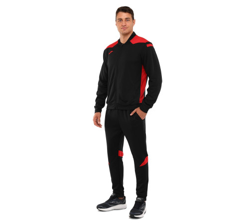 Костюм спортивний кофта на блискавці та штани Joma CHAMPIONSHIP VI 6XS-2XL чорний-червоний