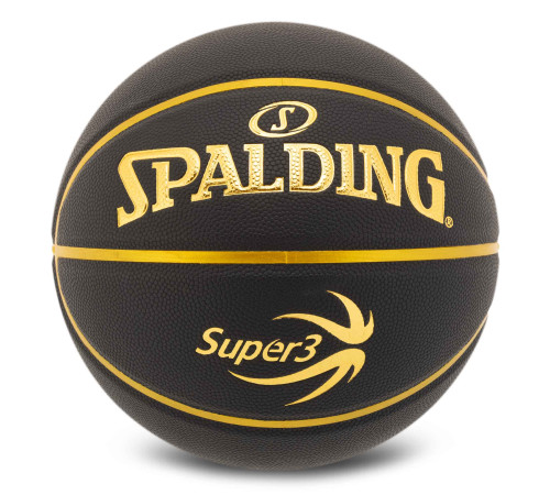 Мяч баскетбольный SPALDING SUPER3 размер 7 черный