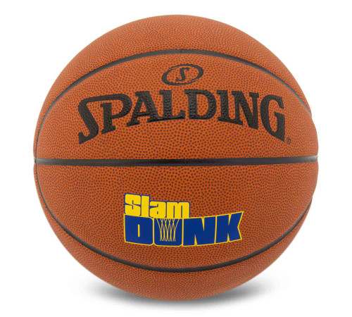 Мяч баскетбольный SPALDING SLAM DUNK размер 7 коричневый