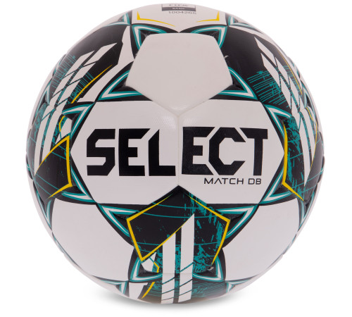 М'яч футбольний SELECT MATCH DB V23 №5 білий-зелений