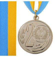 Медаль спортивна зі стрічкою SP-Sport WREATH ø5см золото, срібло, бронза