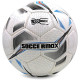 М'яч футбольний SOCCERMAX FIFA №5 PU білий-чорний