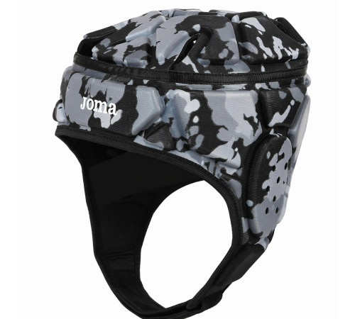Шолом захисний м'який для гри в регбі Joma PROTECT M-L чорний-сірий