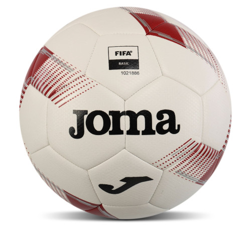 Мяч футбольный Joma №4 белый-бордовый