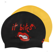 Шапочка для плавання двостороння силіконова для дорослих MadWave It bites reversible кольори в асортименті