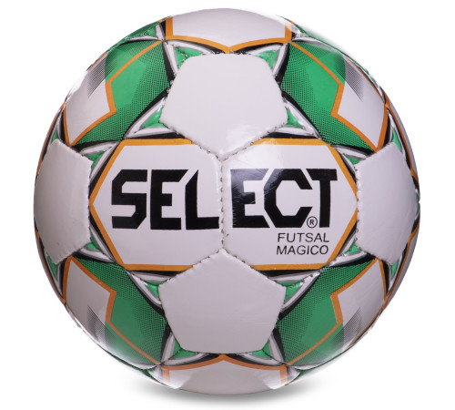 М'яч футзальний SELECT MAGICO GRAIN №4 PU білий-зелений