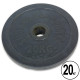 Млинці диски гумові SHUANG CAI SPORTS 52мм 20кг чорний
