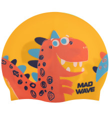 Шапочка для плавання силіконова юніорська MadWave Junior DINO кольори в асортименті