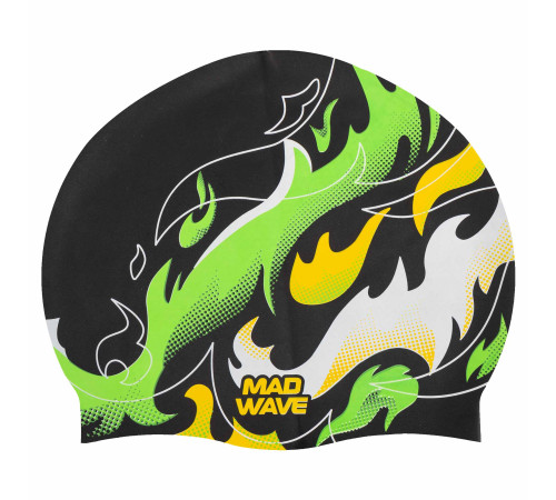 Шапочка для плавання силіконова для дорослих MadWave Fire кольори в асортименті
