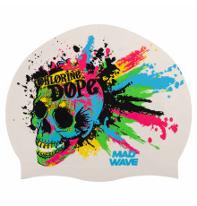 Шапочка для плавання силіконова для дорослих MadWave Chlorine dope кольори в асортименті