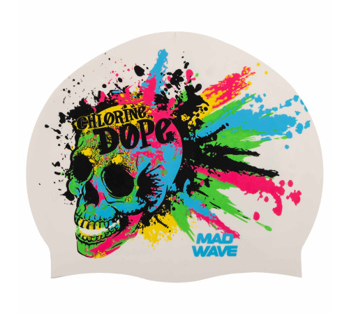 Шапочка для плавання силіконова для дорослих MadWave Chlorine dope кольори в асортименті