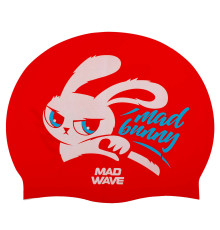 Шапочка для плавання силіконова для дорослих MadWave Bunny кольори в асортименті