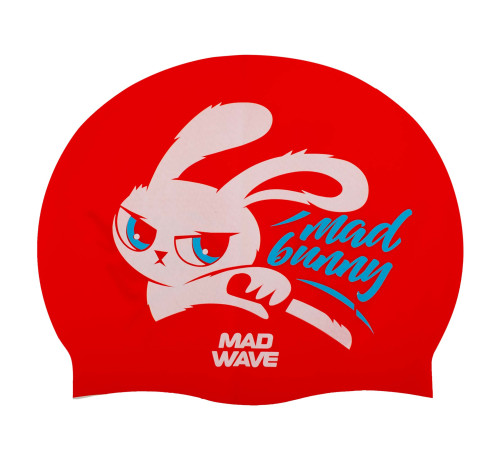 Шапочка для плавання силіконова для дорослих MadWave Bunny кольори в асортименті
