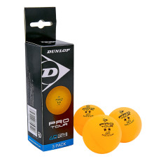 Набір м'ячів для настільного тенісу DUNLOP PRO TOUR 40+ 2star 3шт помаранчевий