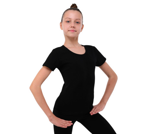 Футболка спортивная детская SP-Sport XS-XL черный