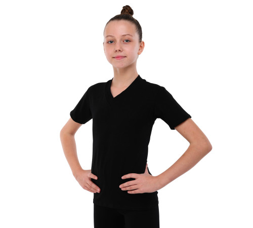 Футболка спортивная детская SP-Sport XS-XL черный