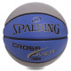 М'яч баскетбольний гумовий SPALDING CROSS OVER SN розмір 7 сірий-синий
