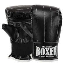 Снарядні рукавички-млинці для боксу штучна шкіра BOXER розмір L кольори в асортименті