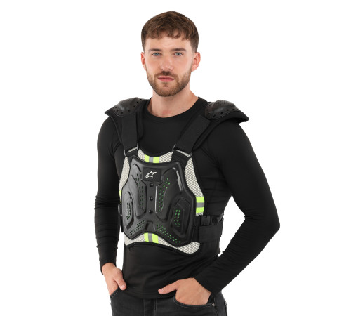 Мотопанцир для захисту спини та грудей Alpinestar M-XL чорний
