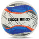 М'яч футбольний SOCCERMAX №5 PU білий-синій