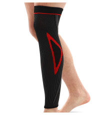 Бандаж еластичний подовжений компресійний на гомілку і коліно Knee compression sleeve SIBOTE 1шт