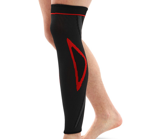 Бандаж еластичний подовжений компресійний на гомілку і коліно Knee compression sleeve SIBOTE 1шт