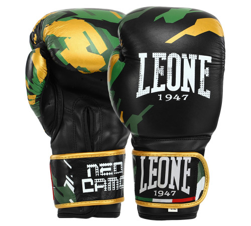 Рукавиці боксерські на шнурівці шкіряні LEONE 10-14 унцій кольори в асортименті