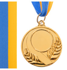 Заготівля медалі спортивної зі стрічкою SP-Sport SKILL ø5см золото, срібло, бронза