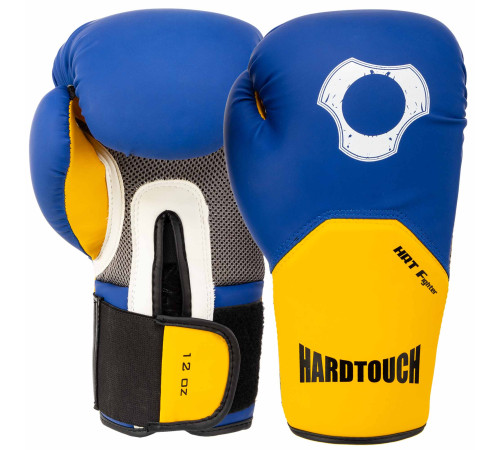 Рукавиці боксерські на липучці PU HARD TOUCH 10-12унцій кольори в асортименті