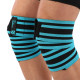 Колінні бинти для присідань KNEE WRAPS LiveUp 2шт синій-чорний