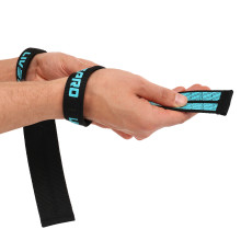 Лямки для тяги WRIST WRAPS LiveUp 2шт синій-чорний