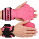 Накладки для подтягивания и тяги WEIGHT LIFTING WRIST WRAPS LiveUp 2шт розовый-черный