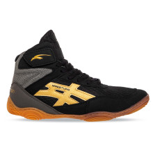 Борцівки взуття для боротьби Wrestling MARATON розмір 36-40 чорний-сірий